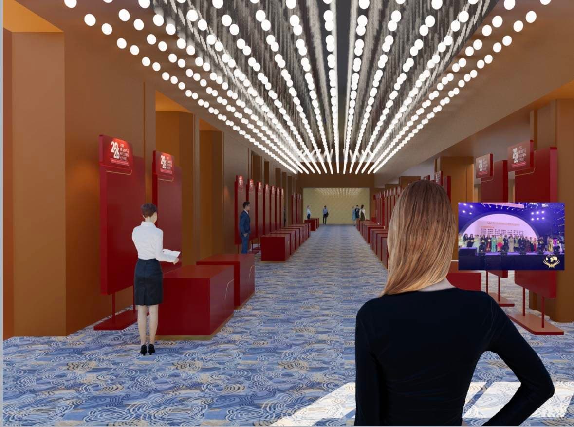 展會場地走道全景